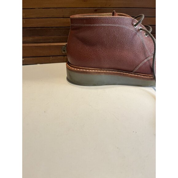 MSRP $615 Heschung Irving Chukka Boots Brown UK 7 1/2 Leather Boots Rubber Soles main image 16